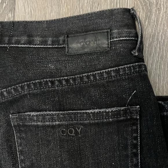 CQY Denim The Icon High-Rise Slim Jeans in Unify Black - Picture 9 of 12